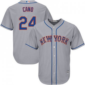 Mets #24 Robinson Cano Grey Cool Base Stitched Youth Baseball Jersey