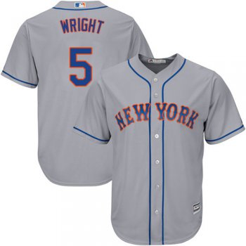Mets #5 David Wright Grey Cool Base Stitched Youth Baseball Jersey