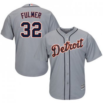 Tigers #32 Michael Fulmer Grey Cool Base Stitched Youth Baseball Jersey