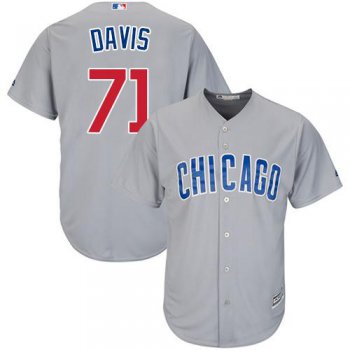 Cubs #71 Wade Davis Grey Road Stitched Youth Baseball Jersey