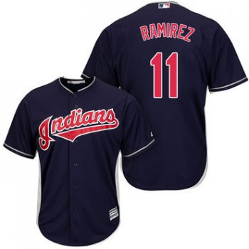 Indians #11 Jose Ramirez Navy Blue Alternate Stitched Youth Baseball Jersey