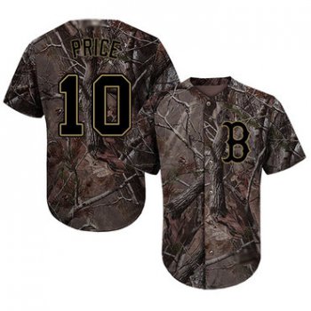 Red Sox #10 David Price Camo Realtree Collection Cool Base Stitched Youth Baseball Jersey