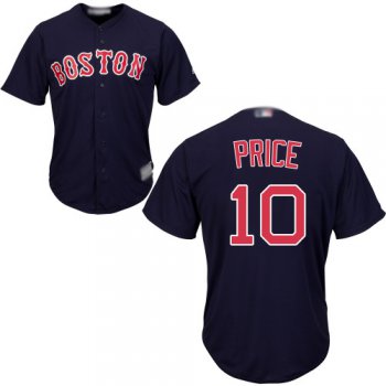 Red Sox #10 David Price Navy Blue Cool Base Stitched Youth Baseball Jersey