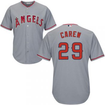Angels #29 Rod Carew Grey Cool Base Stitched Youth Baseball Jersey