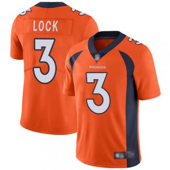 Broncos #3 Drew Lock Orange Team Color Youth Stitched Football Vapor Untouchable Limited Jersey