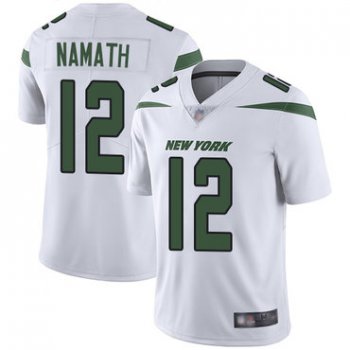 Jets #12 Joe Namath White Youth Stitched Football Vapor Untouchable Limited Jersey