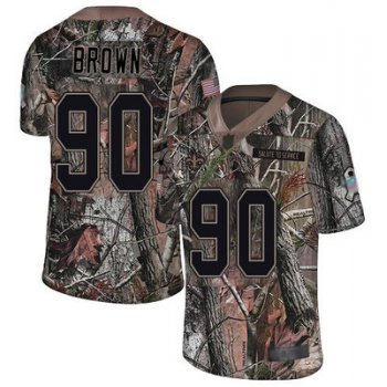 Saints #90 Malcom Brown Camo Youth Stitched Football Limited Rush Realtree Jersey