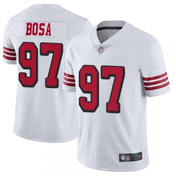 49ers #97 Nick Bosa White Rush Youth Stitched Football Vapor Untouchable Limited Jersey