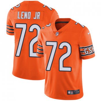 Bears #72 Charles Leno Jr Orange Youth Stitched Football Limited Rush Jersey