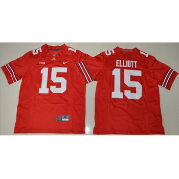 Buckeyes #15 Ezekiel Elliott Red Stitched Youth NCAA Jersey