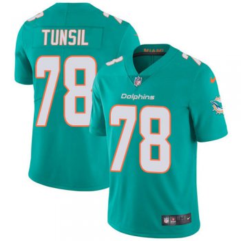 Youth Nike Dolphins 78 Laremy Tunsil Aqua Green Team Color Stitched NFL Vapor Untouchable Limited Jersey