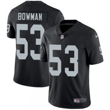 Youth Nike Oakland Raiders 53 NaVorro Bowman Black Team Color Stitched NFL Vapor Untouchable Limited Jersey