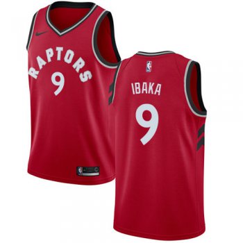Youth Toronto Raptors #9 Serge Ibaka Red Basketball Swingman Icon Edition Jersey