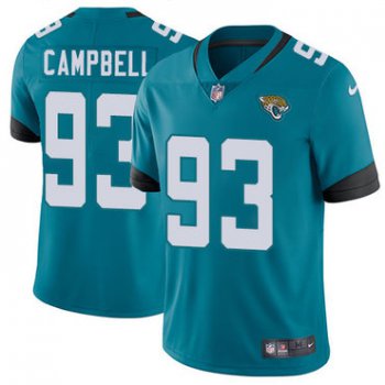 Nike Jaguars #93 Calais Campbell Teal Green Team Color Youth Stitched NFL Vapor Untouchable Limited Jersey