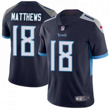 Nike Titans #18 Rishard Matthews Navy Blue Alternate Youth Stitched NFL Vapor Untouchable Limited Jersey