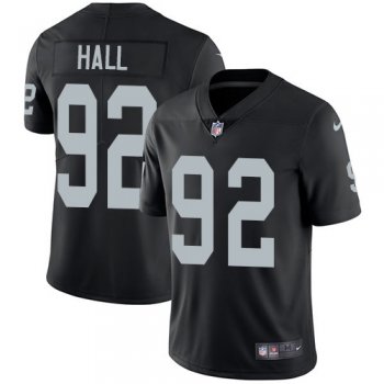 Nike Raiders #92 P.J. Hall Black Team Color Youth Stitched NFL Vapor Untouchable Limited Jersey