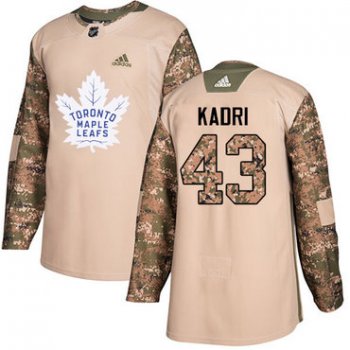 Adidas Toronto Maple Leafs #43 Nazem Kadri Camo Authentic 2017 Veterans Day Stitched Youth NHL Jersey