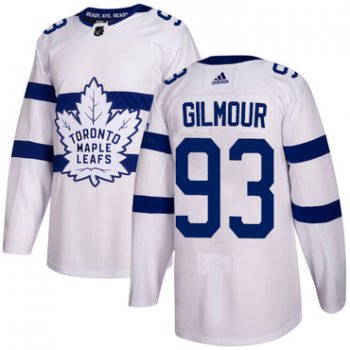 Adidas Toronto Maple Leafs #93 Doug Gilmour White Authentic 2018 Stadium Series Stitched Youth NHL Jersey