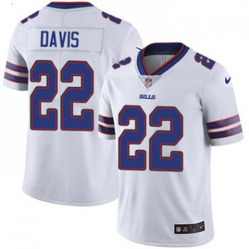 Nike Bills #22 Vontae Davis White Youth Stitched NFL Vapor Untouchable Limited Jersey
