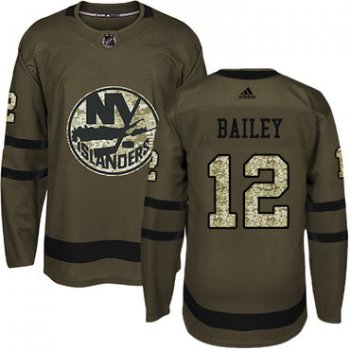 Adidas New York Islanders #12 Josh Bailey Green Salute to Service Stitched Youth NHL Jersey