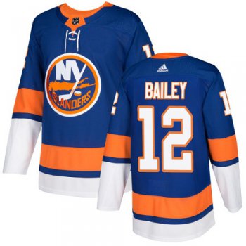 Adidas New York Islanders #12 Josh Bailey Royal Blue Home Authentic Stitched Youth NHL Jersey