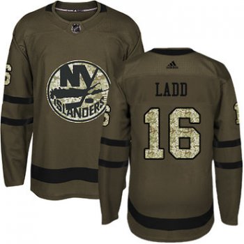 Adidas New York Islanders #16 Andrew Ladd Green Salute to Service Stitched Youth NHL Jersey