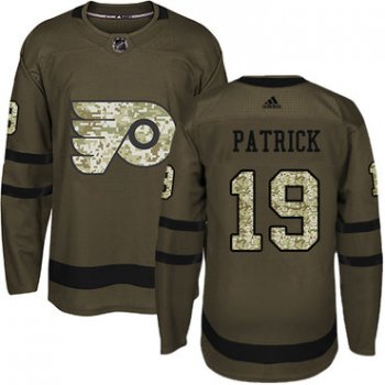 Adidas Philadelphia Flyers #19 Nolan Patrick Green Salute to Service Stitched Youth NHL Jersey