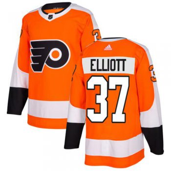 Adidas Philadelphia Flyers #37 Brian Elliott Orange Home Authentic Stitched Youth NHL Jersey