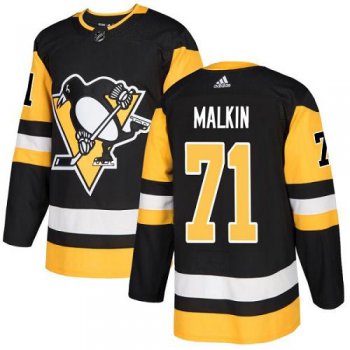 Adidas Pittsburgh Penguins #71 Evgeni Malkin Black Home Authentic Stitched Youth NHL Jersey