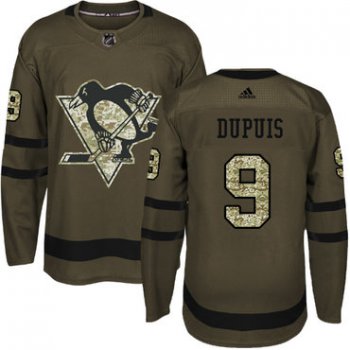 Adidas Pittsburgh Penguins #9 Pascal Dupuis Green Salute to Service Stitched Youth NHL Jersey