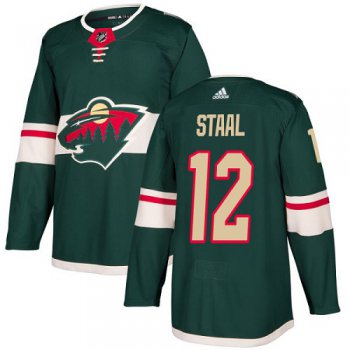 Adidas Minnesota Wild #12 Eric Staal Green Home Authentic Stitched Youth NHL Jersey