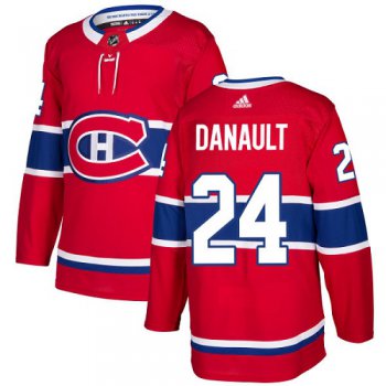 Adidas Montreal Canadiens #24 Phillip Danault Red Home Authentic Stitched Youth NHL Jersey