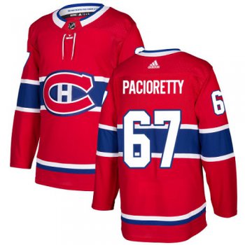 Adidas Montreal Canadiens #67 Max Pacioretty Red Home Authentic Stitched Youth NHL Jersey