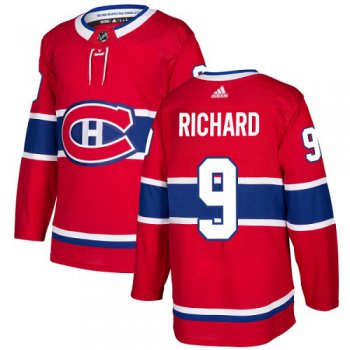 Adidas Montreal Canadiens #9 Maurice Richard Red Home Authentic Stitched Youth NHL Jersey