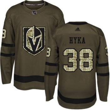 Adidas Vegas Golden Knights #38 Tomas Hyka Green Salute to Service Stitched Youth NHL Jersey
