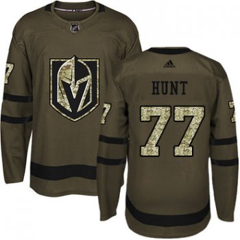 Adidas Vegas Golden Knights #77 Brad Hunt Green Salute to Service Stitched Youth NHL Jersey