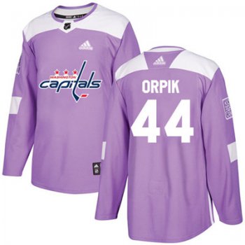 Adidas Washington Capitals #44 Brooks Orpik Purple Authentic Fights Cancer Stitched Youth NHL Jersey
