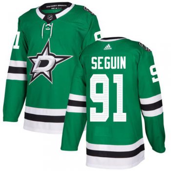 Adidas Dallas Stars #91 Tyler Seguin Green Home Authentic Youth Stitched NHL Jersey