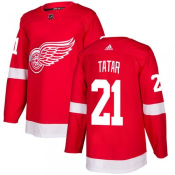 Adidas Detroit Red Wings #21 Tomas Tatar Red Home Authentic Stitched Youth NHL Jersey