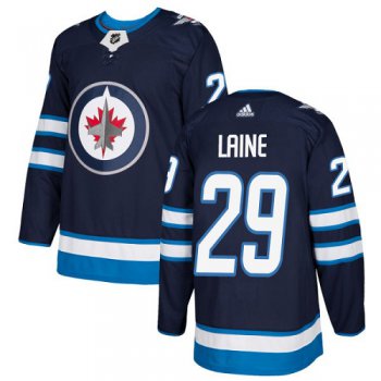 Adidas Winnipeg Jets #29 Patrik Laine Navy Blue Home Authentic Stitched Youth NHL Jersey