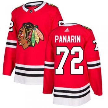 Adidas Blackhawks #72 Artemi Panarin Red Home Authentic Stitched Youth NHL Jersey