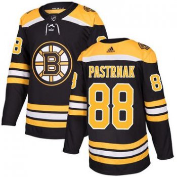 Adidas Bruins #88 David Pastrnak Black Home Authentic Youth Stitched NHL Jersey
