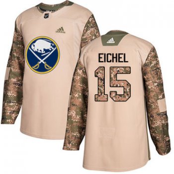 Adidas Sabres #15 Jack Eichel Camo Authentic 2017 Veterans Day Youth Stitched NHL Jersey
