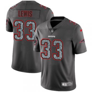 Youth Nike New England Patriots #33 Dion Lewis Gray Static Stitched NFL Vapor Untouchable Limited Jersey