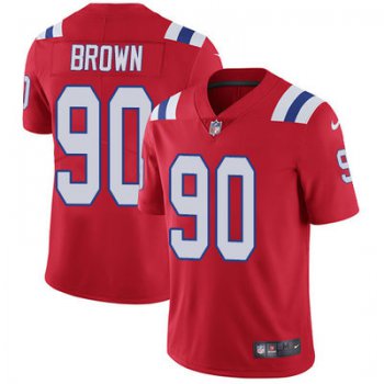 Youth Nike New England Patriots #90 Malcom Brown Red Alternate Stitched NFL Vapor Untouchable Limited Jersey