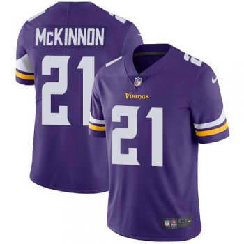 Youth Nike Minnesota Vikings #21 Jerick McKinnon Purple Team Color Stitched NFL Vapor Untouchable Limited Jersey