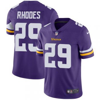 Youth Nike Minnesota Vikings #29 Xavier Rhodes Purple Team Color Stitched NFL Vapor Untouchable Limited Jersey