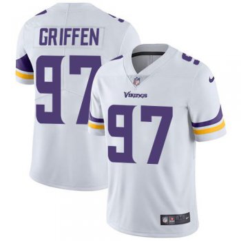 Youth Nike Minnesota Vikings #97 Everson Griffen White Stitched NFL Vapor Untouchable Limited Jersey