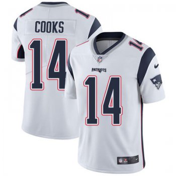 Youth Nike New England Patriots #14 Brandin Cooks White Stitched NFL Vapor Untouchable Limited Jersey