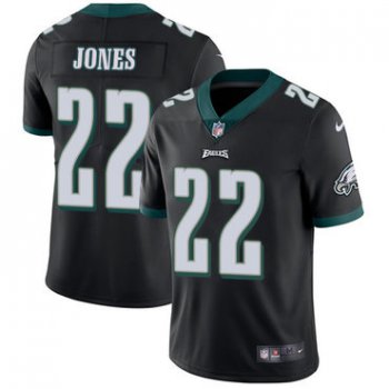 Youth Nike Philadelphia Eagles #22 Sidney Jones Black Alternate Stitched NFL Vapor Untouchable Limited Jersey